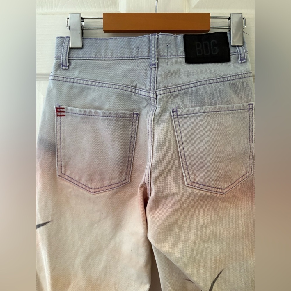 BDG Urban Outfitters cowboy sunset jeans size 25 birds ombré - Picture 4 of 16
